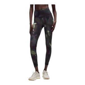 Lululemon Wunder Train High-Rise Tight 25", Ink Islands Burnside Multi, Size 8